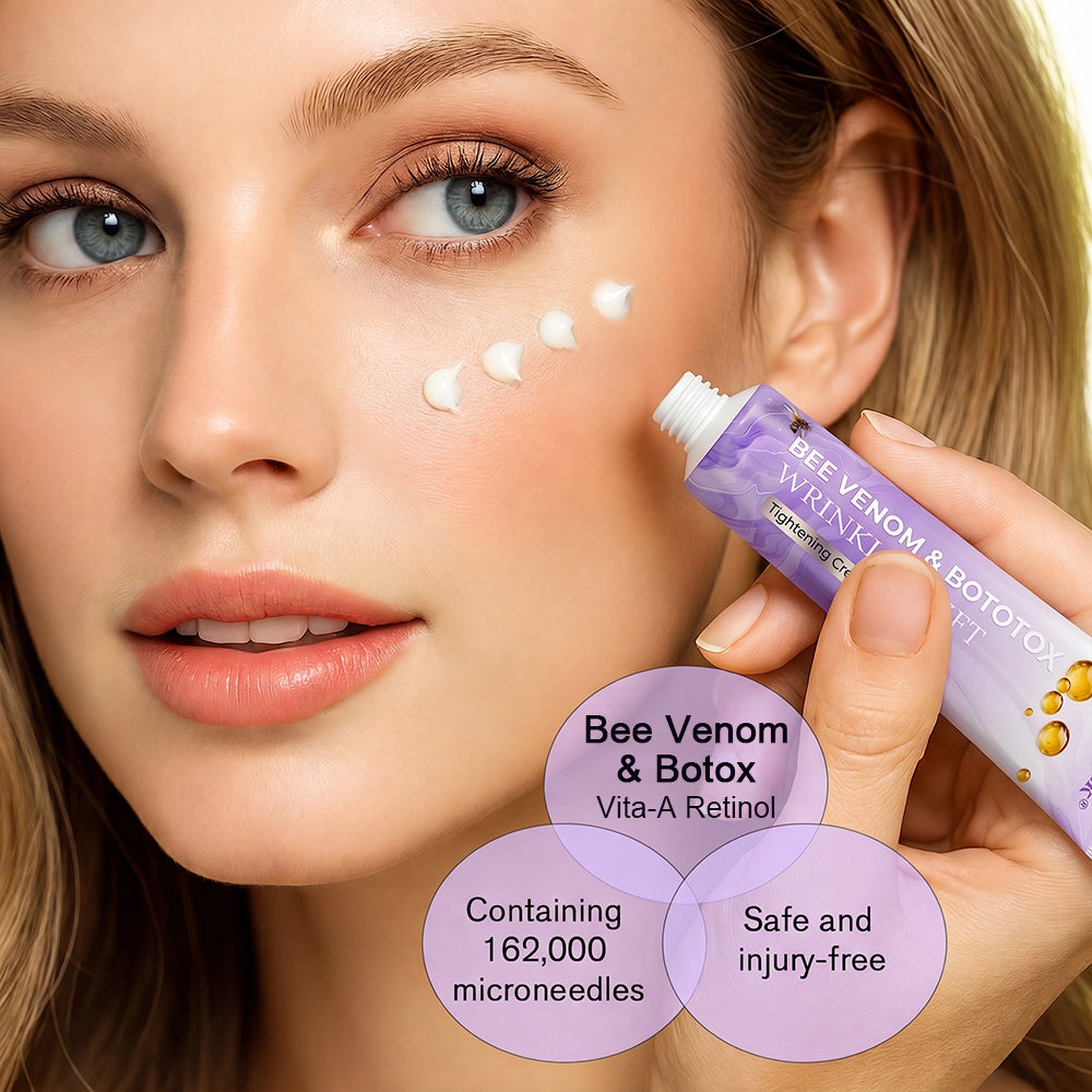 Himilk® Bee Venom & Botox Wrinkle-Lift Tightening Cream 🐝 (Anti-Aging,Hydration, Skin Repair, Acne & Dark Spot Treatment, Wart & Mole Removal, Psoriasis Relief) 🌸- Formulated in Canada