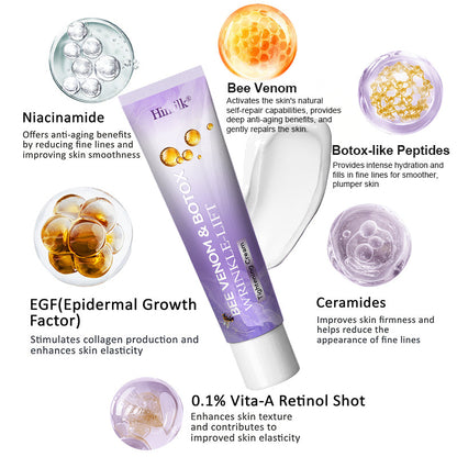 Himilk® Bee Venom & Botox Wrinkle-Lift Tightening Cream 🐝 (Anti-Aging,Hydration, Skin Repair, Acne & Dark Spot Treatment, Wart & Mole Removal, Psoriasis Relief) 🌸- Formulated in Canada