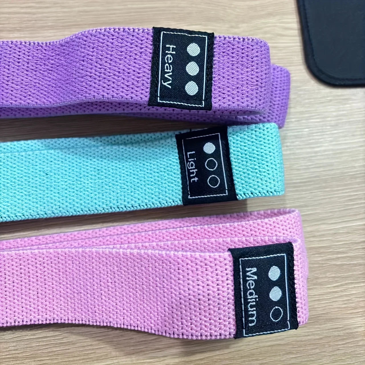 Fitness Resistance Bands - Knit Elastic Stretch Training Pulling Bands Resistance Levels for Yoga & Strength Training