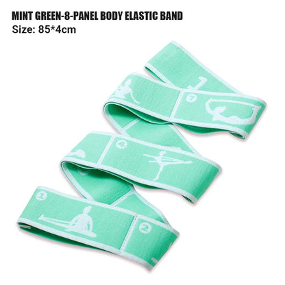Yoga Stretching Belt Dance Stretching Band Elastic Yoga Resistance Bands Home Pilates Exercise Pull Strap Belt Fitness Sport